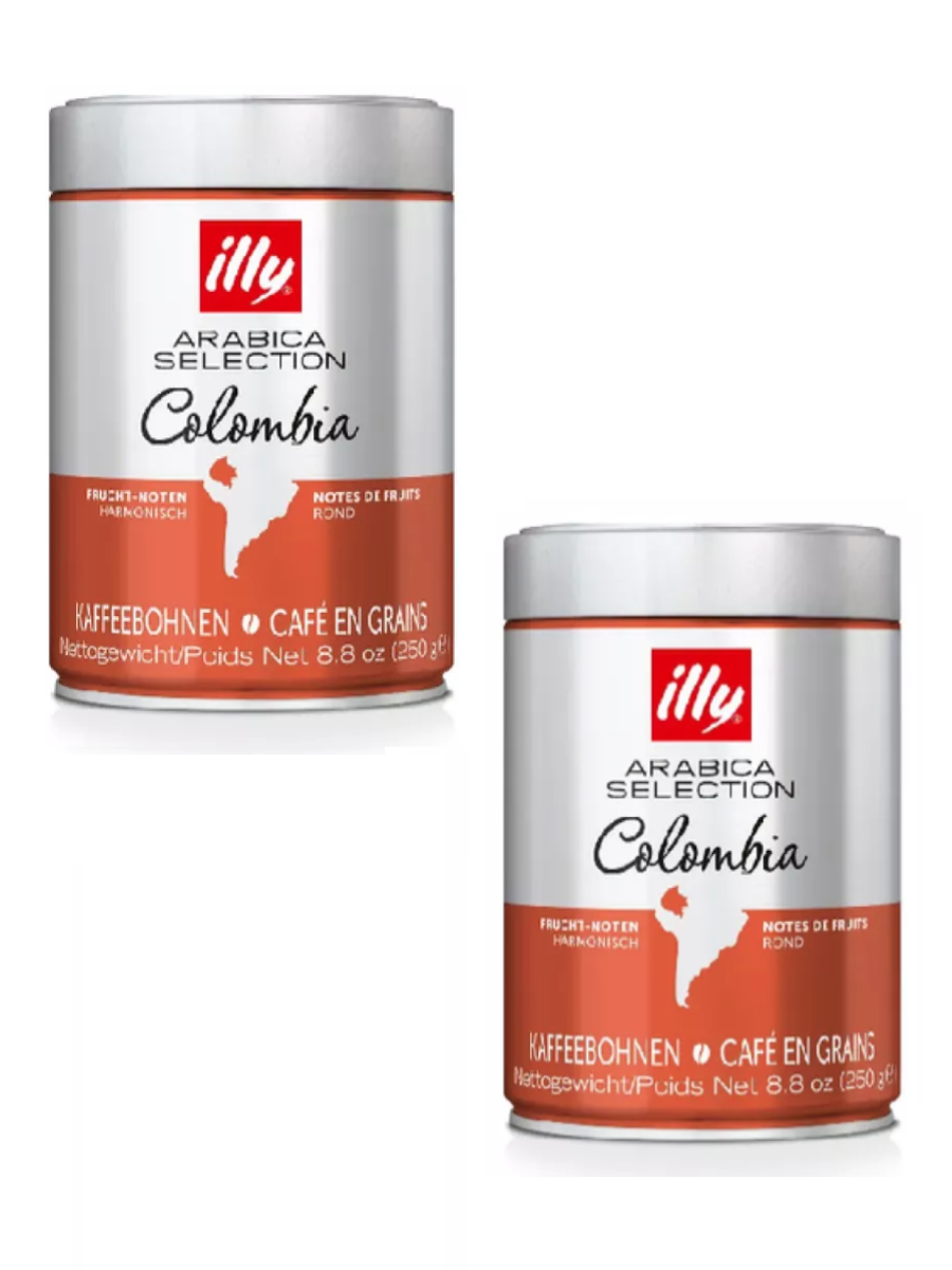 Кофе в зернах ILLY Colombia, 2 шт по 250 г