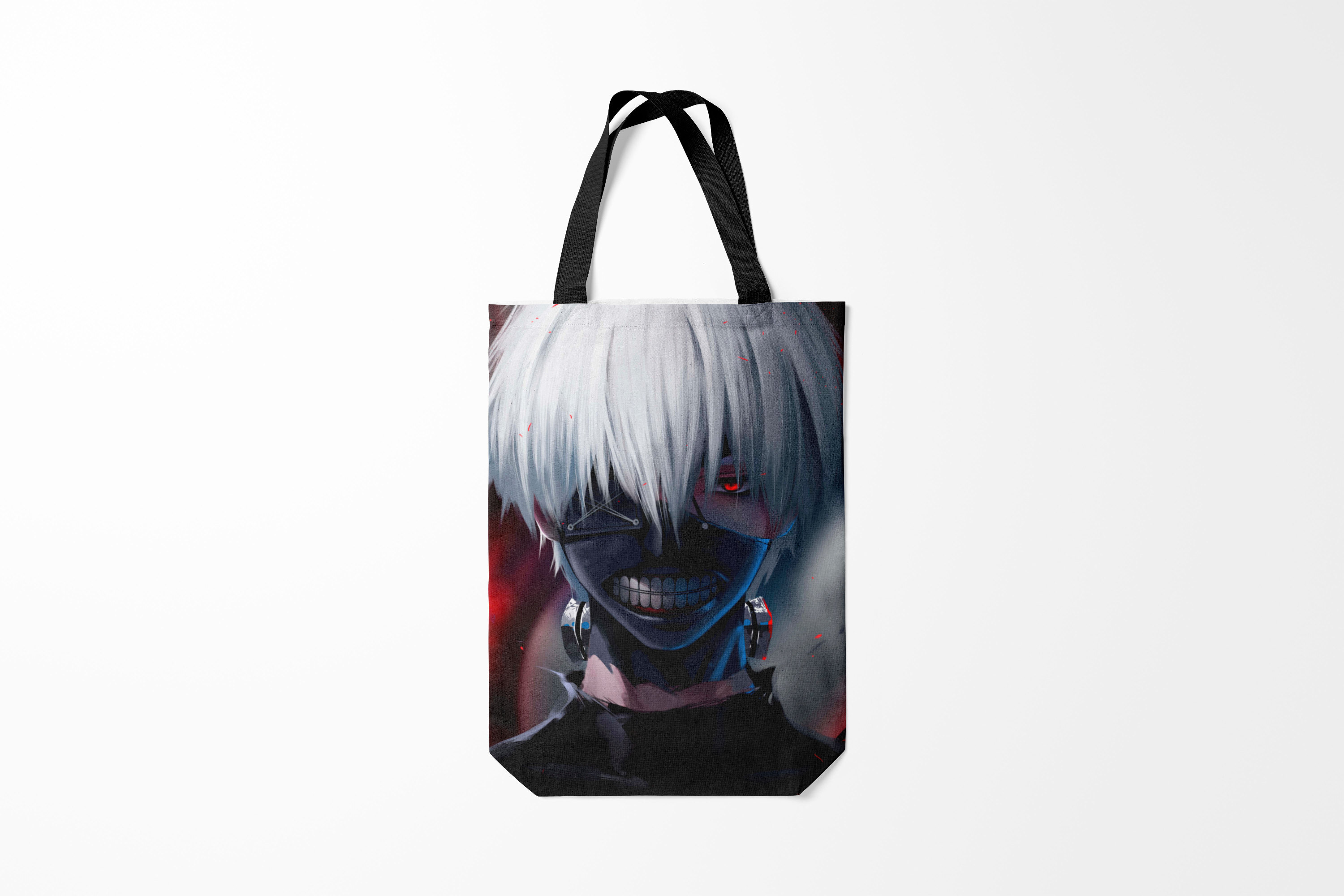 

Сумка шoппер унисекс Burnettie Токийский Гуль Ken Kaneki смотрит в даль, зеленый, Токийский Гуль Ken Kaneki смотрит в даль