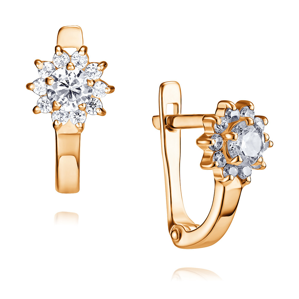 

Серьги из красного золота с фианитом ADAMAS 24037750/01-А50-72, 24037750/01-А50-72