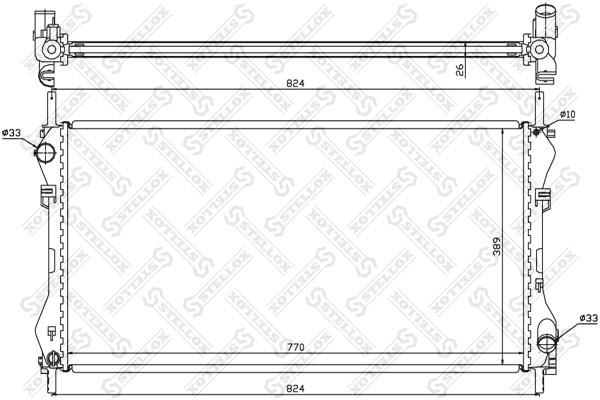 

Радиатор системы охлаждения Stellox 1025375SX