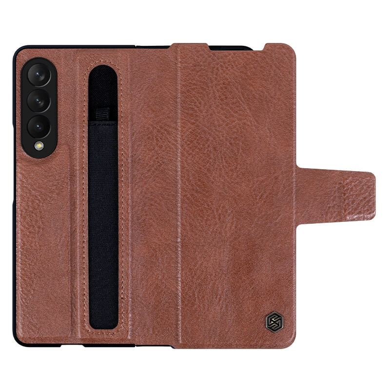 

Чехол Nillkin Aoge Leather Case для Samsung Galaxy Z Fold3/W22 5G, коричневый, Aoge Leather Case