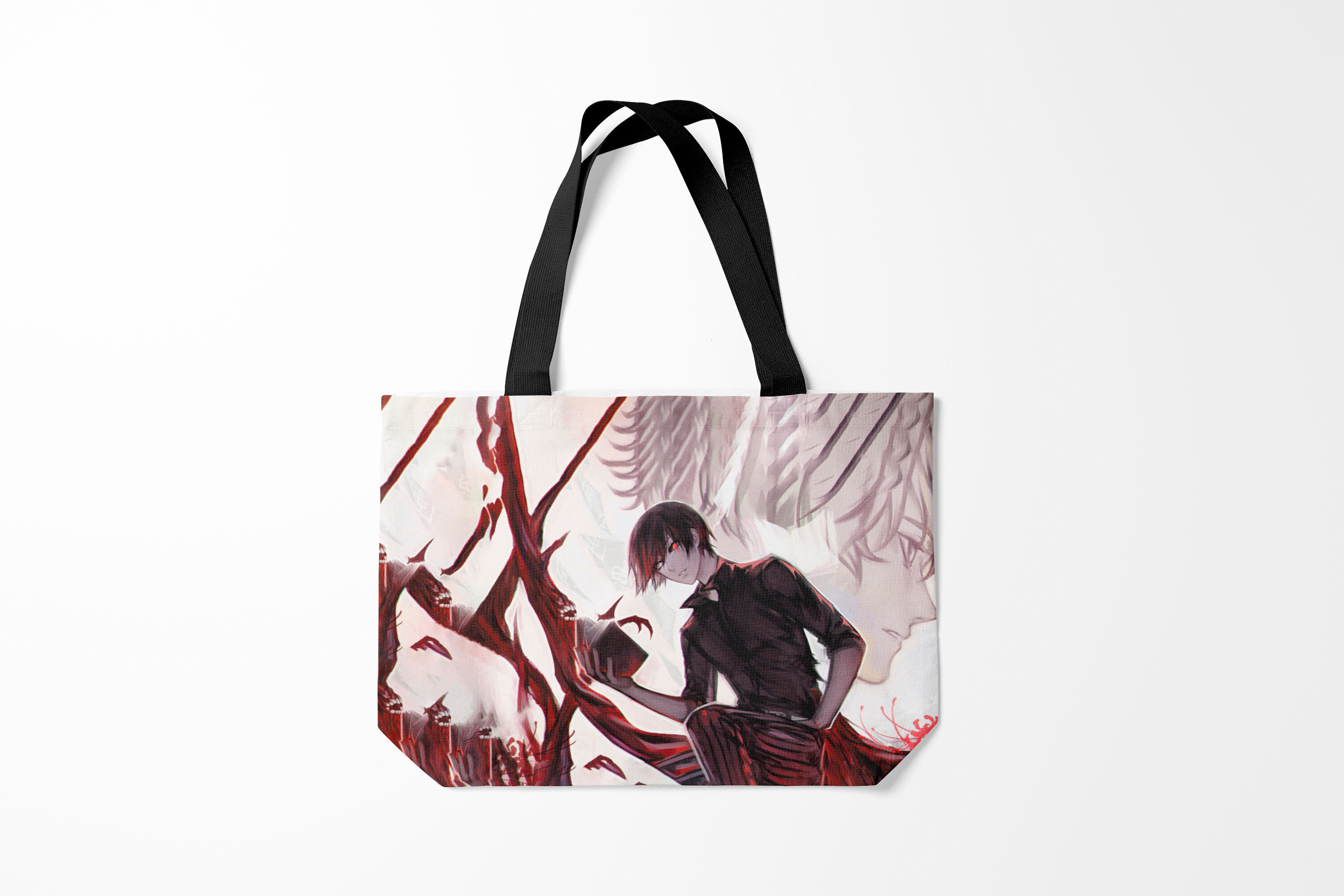 

Сумка шoппер унисекс Burnettie Токийский Гуль Kaneki Ken высокомерный, черный, Токийский Гуль Kaneki Ken высокомерный