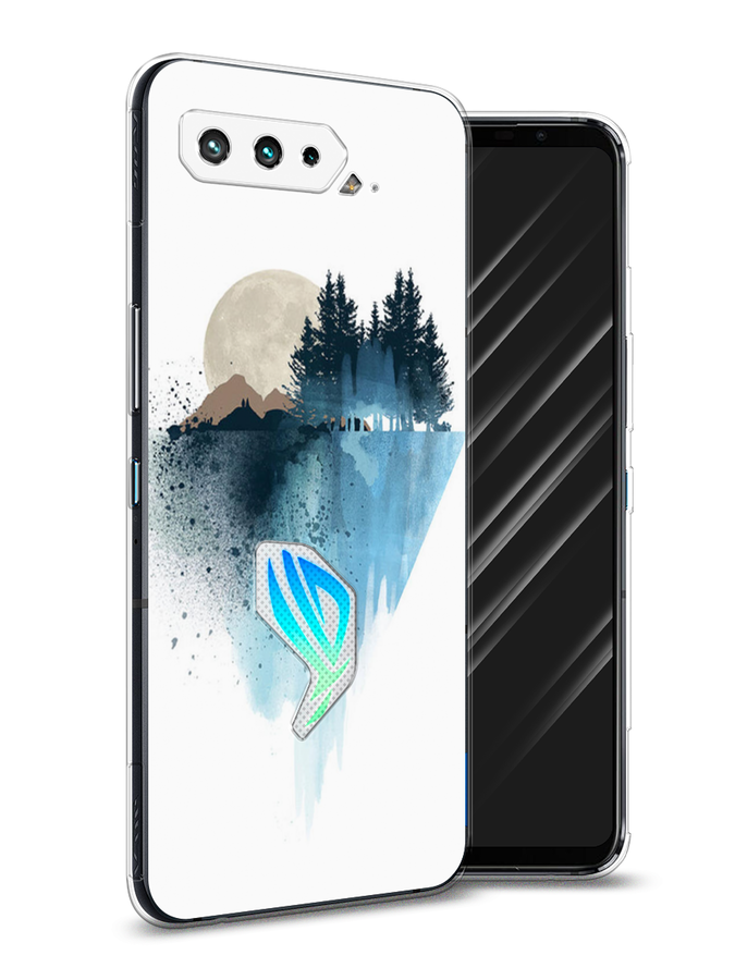 

Чехол Awog на Asus ROG Phone 5 "Горы 5", Голубой, 44250-4