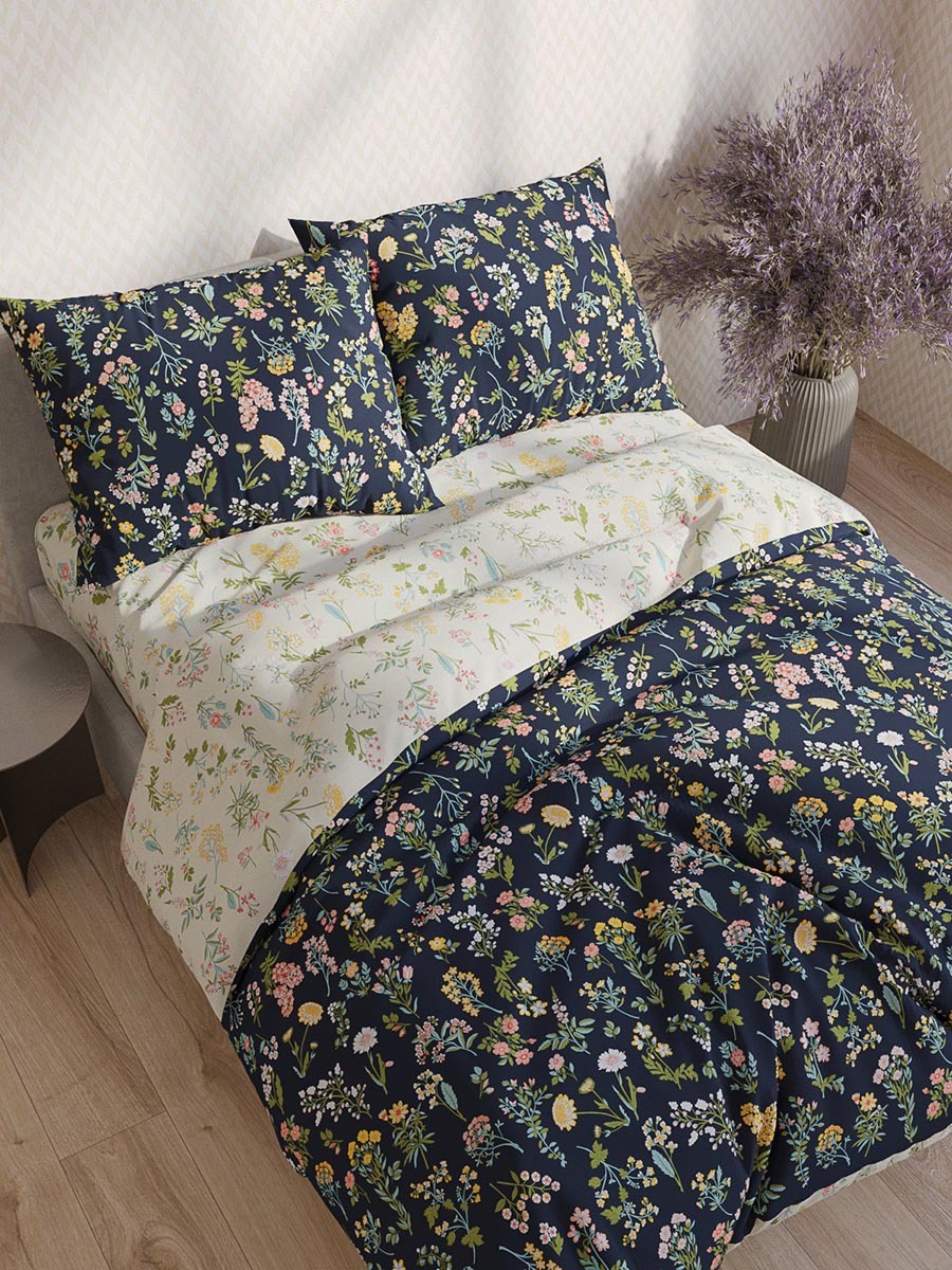

Пододеяльник Milky Garden "Botany" 1,5-спальный на молнии 145х215 см