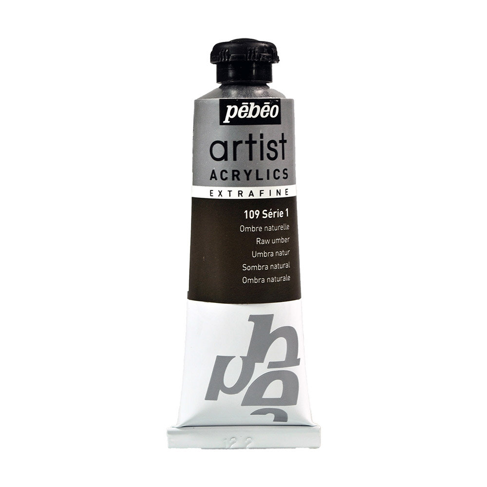 Краски акриловые PEBEO Artist Acrylics extra fine 1 37 мл 906-109 умбра натуральная 839₽