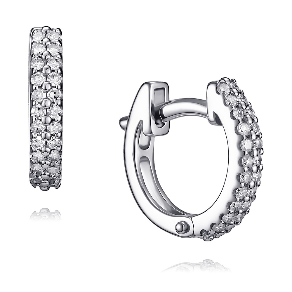 

Серьги из белого золота с бриллиантом ADAMAS 24037697/01-А51Д-41, 24037697/01-А51Д-41