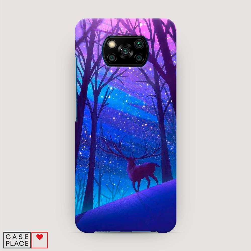 

Пластиковый чехол "Северный олень" на Xiaomi Poco X3 NFC, 39220-1