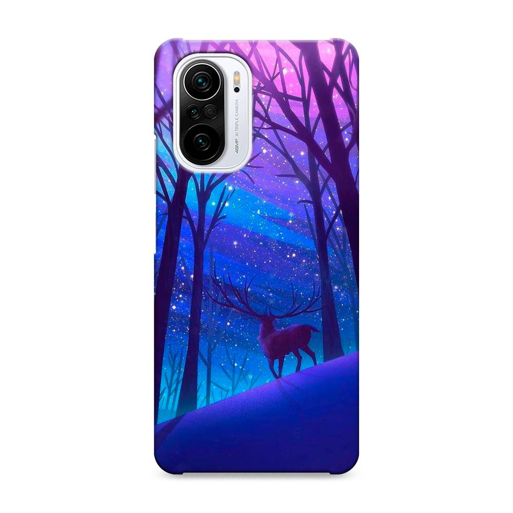 

Пластиковый чехол "Северный олень" на Xiaomi Poco F3, 310120-1