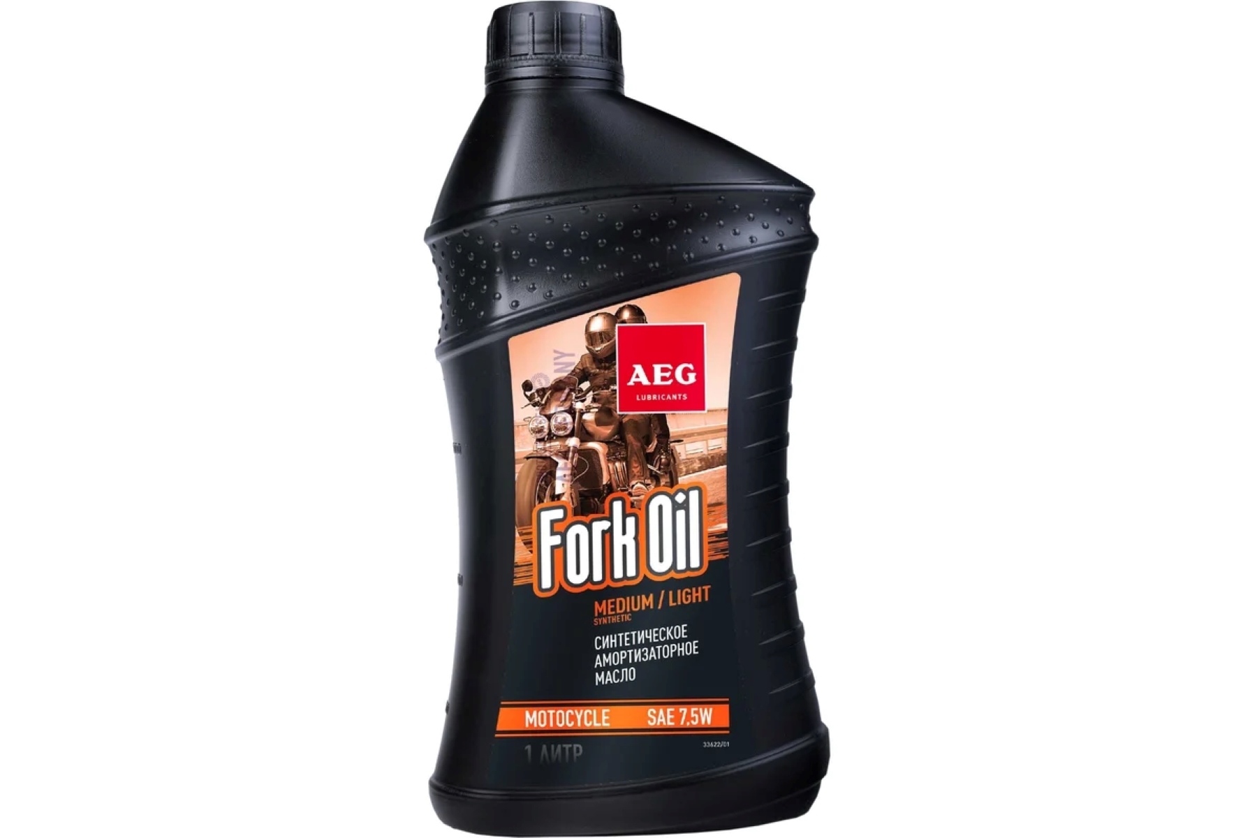 Амортизаторное масло для вилок мотоциклов AEG Lubricants AEG ForkOil 7.5W синтетическое,1л