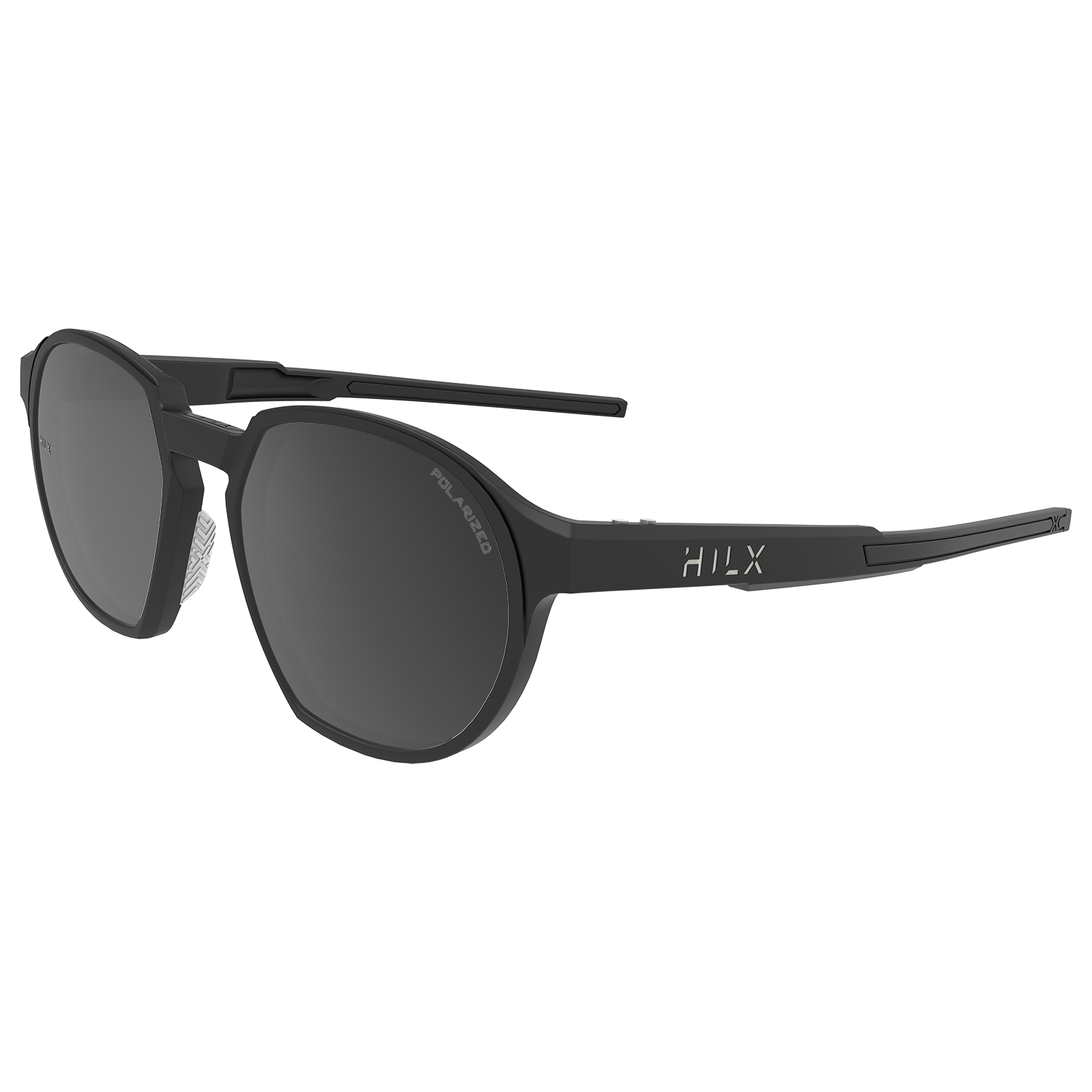 Солнцезащитные очки унисекс HILX Orion matt solid black/black polarized lens