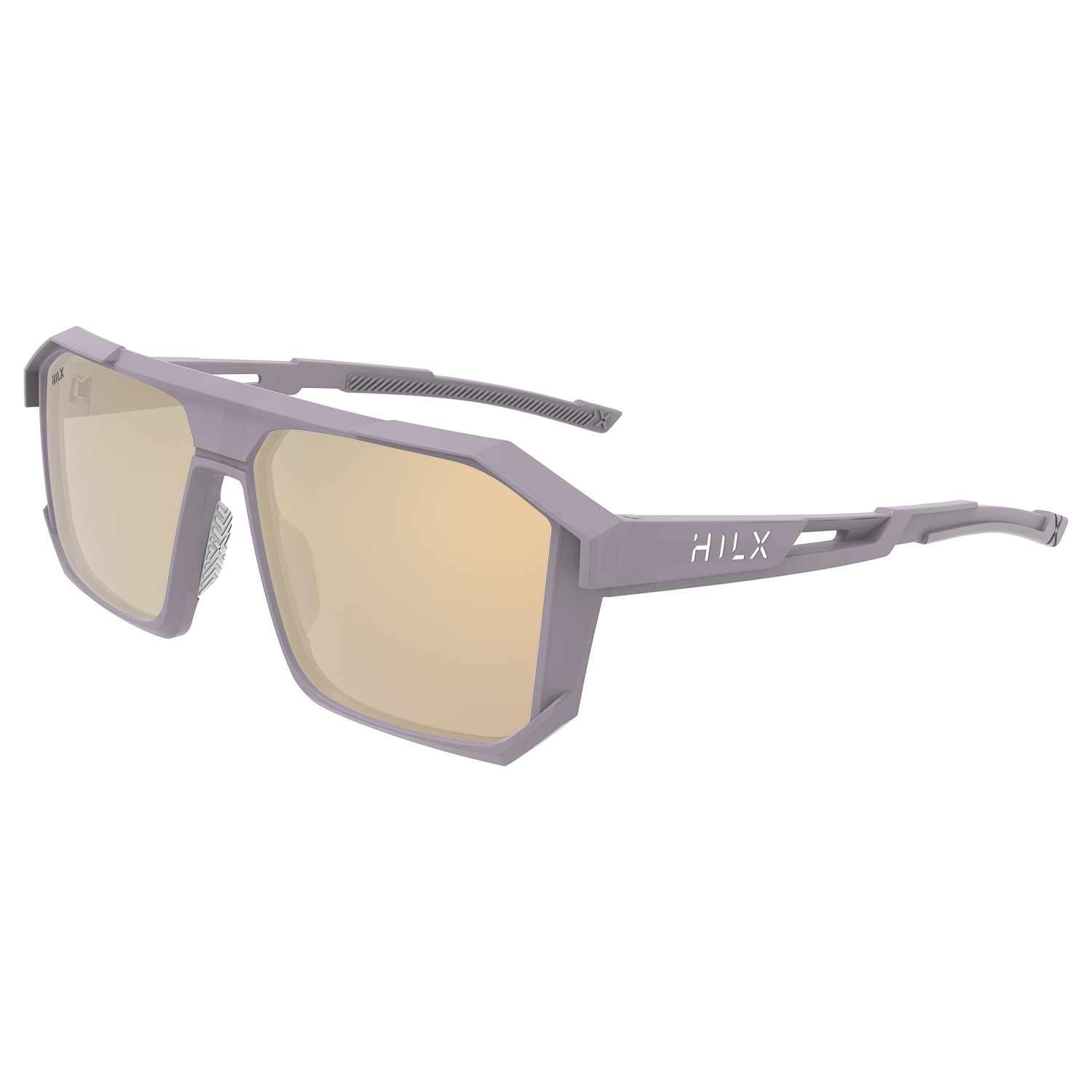 Солнцезащитные очки унисекс HILX Juggernaut matt solid grey/gold polarized lens