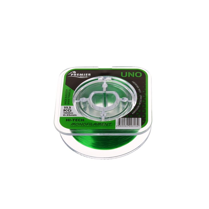 

Леска Preмier Fishing UNO, диаметр 0.35 мм, тест 11.1 кг, 100 м, зелёная, UNO