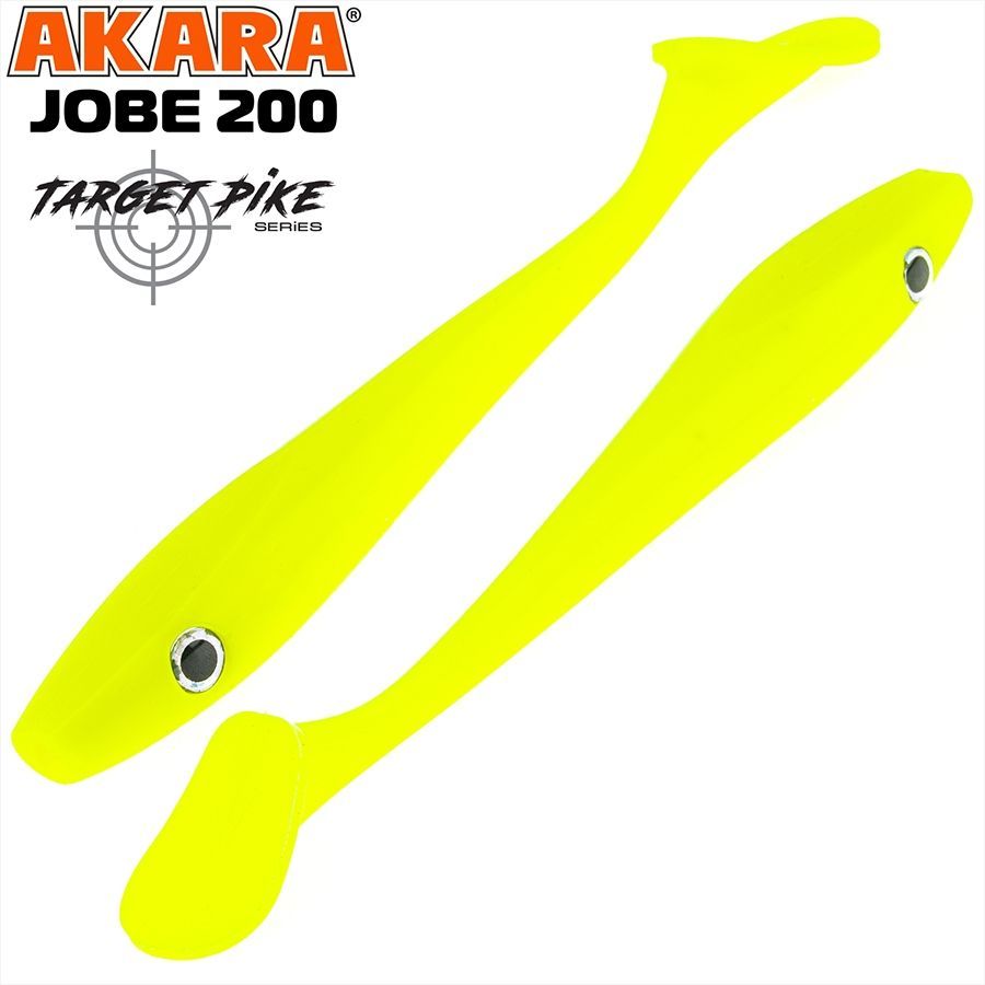 

Силиконовая приманка Akara Jobe Target Pike Big Bait J200-04Y-F2 2 шт, Jobe Target Pike Big Bait