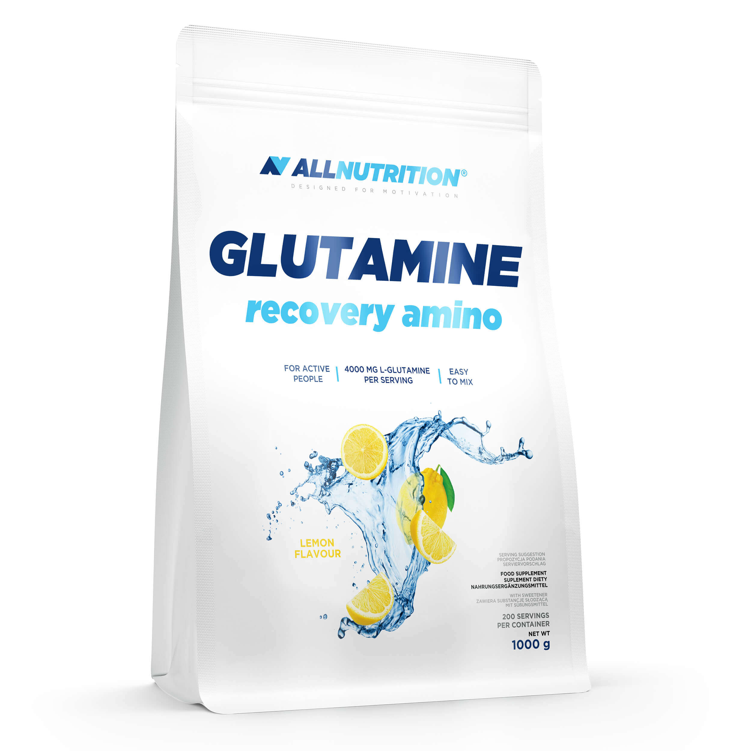 Аминокислота L-глютамин AllNutrition GLUTAMINE RECOVERY AMINO 1000 гр лимон 4659₽