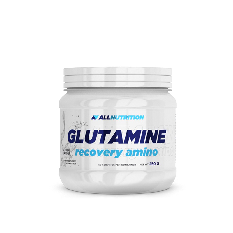 фото Аминокислота l-глютамин allnutrition glutamine recovery amino 250 гр., натуральный