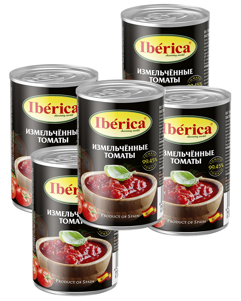 

Томаты Iberica Измельченные Консервированные 400 гр - 5 шт