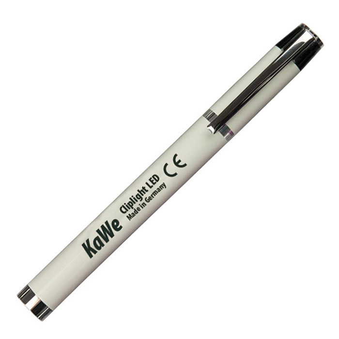 фото Медицинский светодиодный фонарик ручка kawa cliplight 34411-5 серый kawe