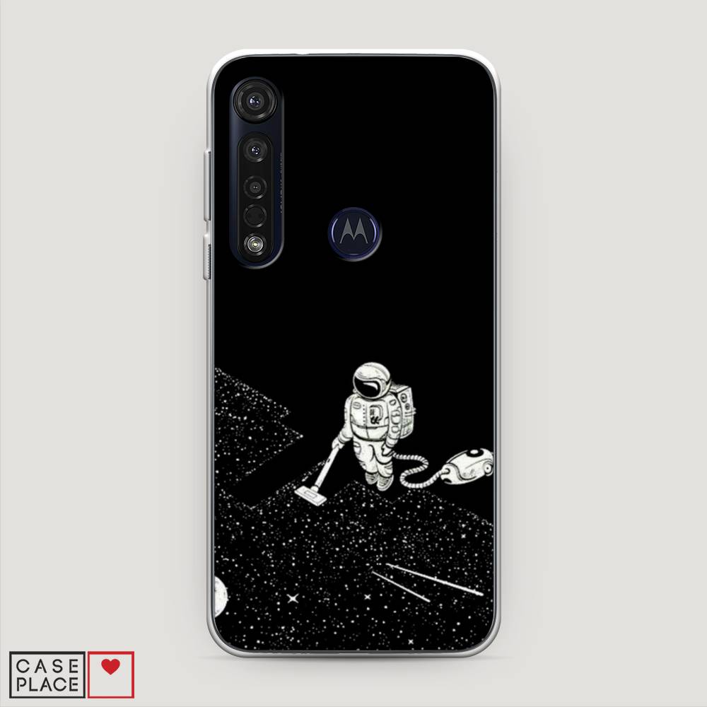 фото Чехол awog "космонавт с пылесосом" для motorola moto g8 plus