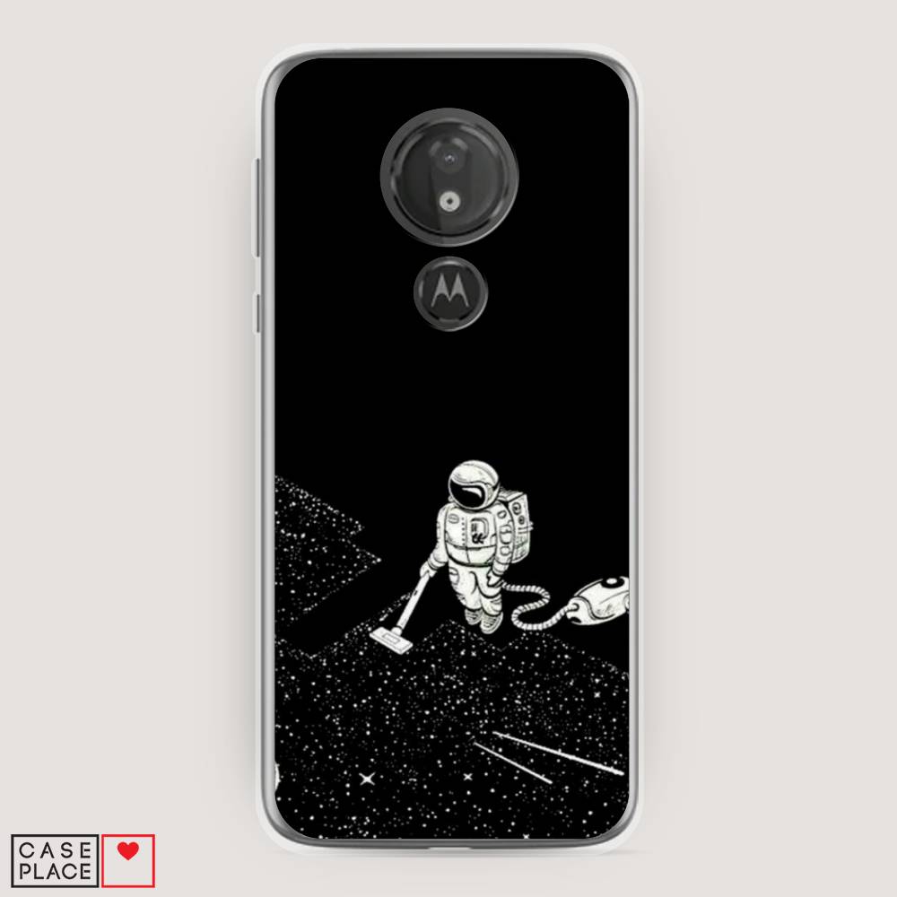 

Чехол Awog на Motorola Moto G7 Power / Моторола Мото G7 Power "Космонавт с пылесосом", Разноцветный, 241350-4