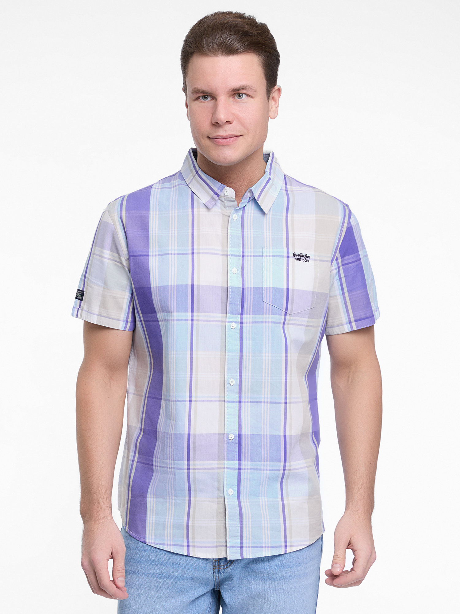 

Рубашка мужская oodji 3L410151M синяя 2XL, Синий, 3L410151M