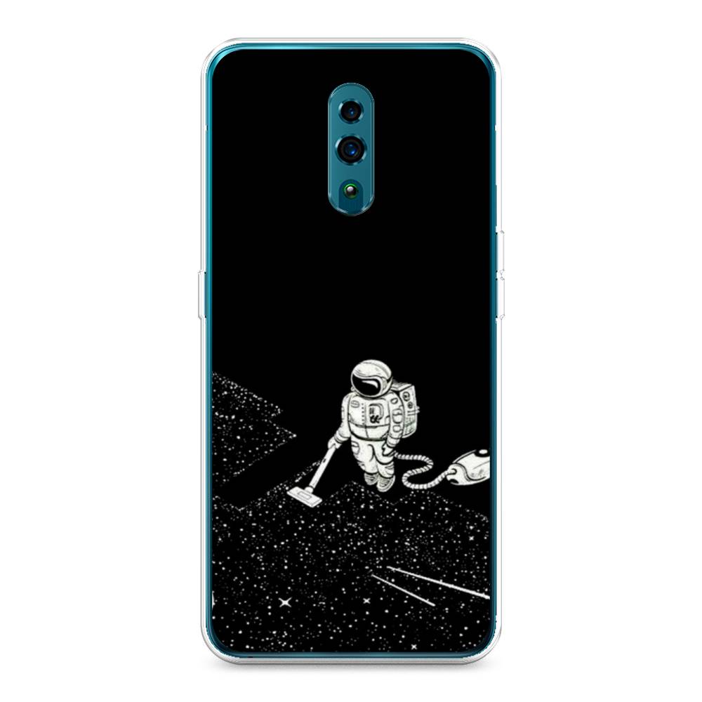 фото Чехол awog "космонавт с пылесосом" для oppo reno