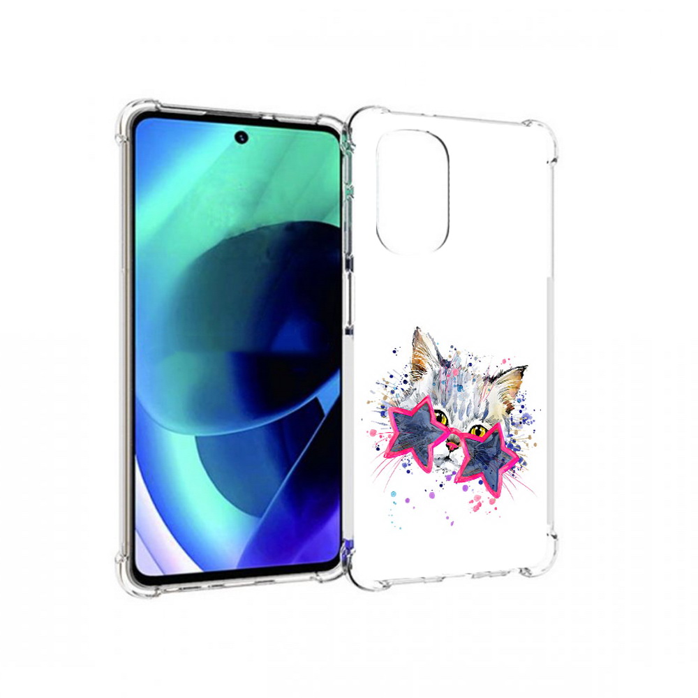 

Чехол MyPads Tocco для Motorola Moto G51 звездные очки (PT227078.365.353), Прозрачный, Tocco