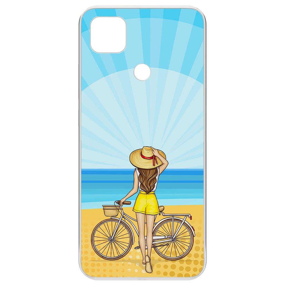 Чехол-накладка Krutoff Clear Case Шорты женские для Xiaomi Redmi 9C