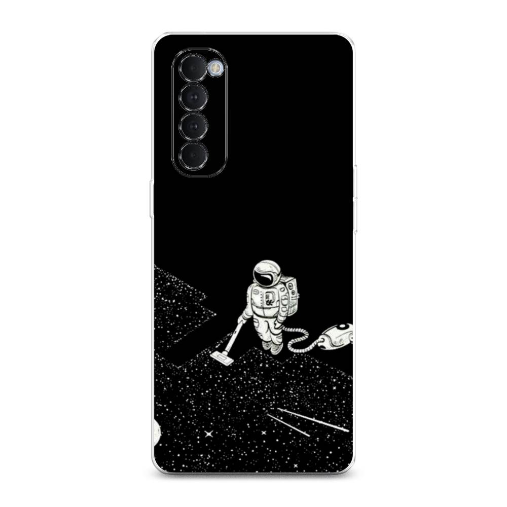 фото Чехол awog "космонавт с пылесосом" для oppo reno 4 pro