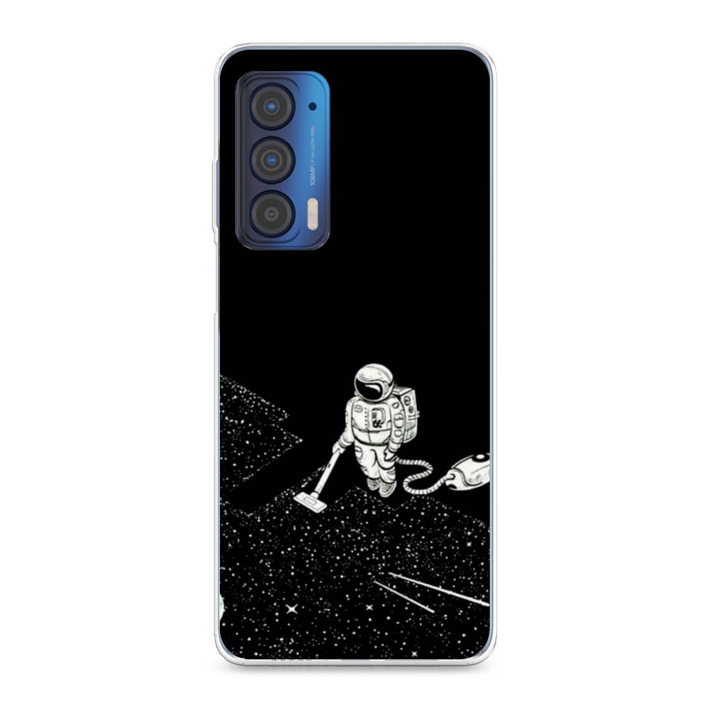 фото Чехол awog "космонавт с пылесосом" для motorola edge (2021)