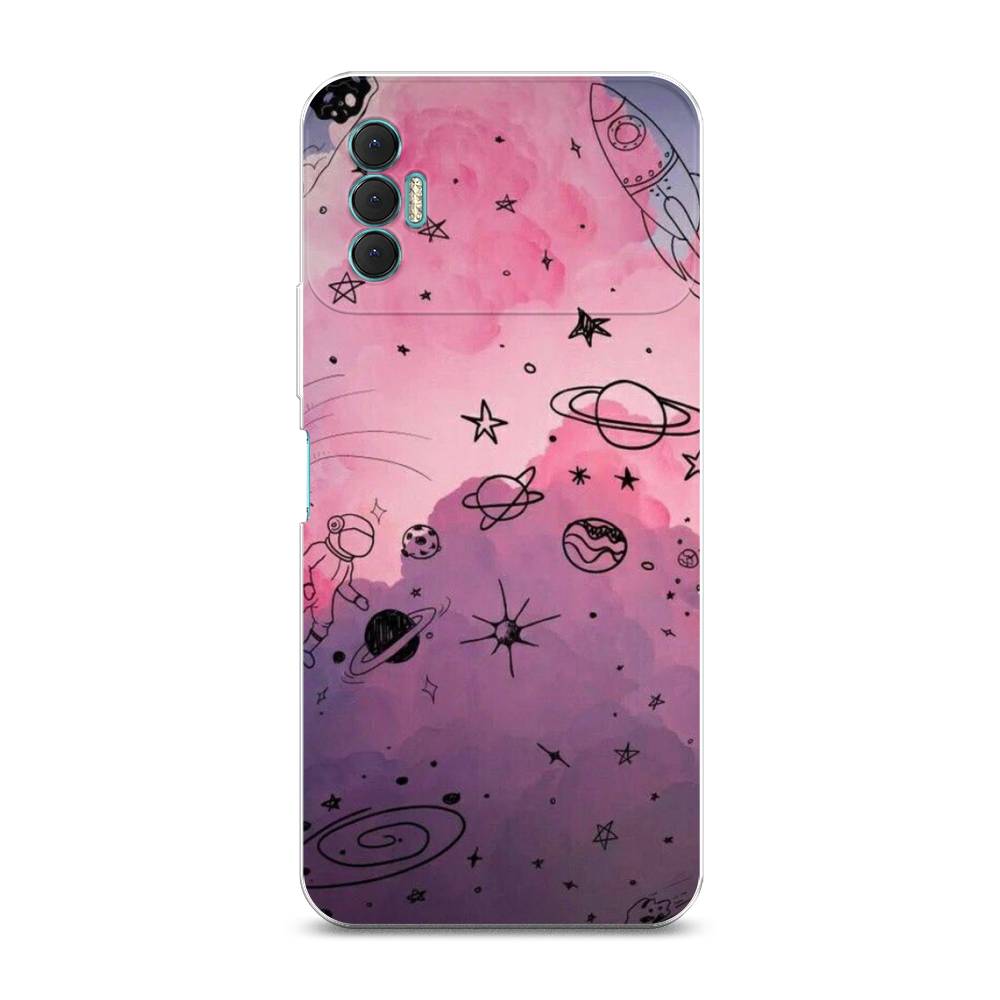 

Чехол Awog на Tecno Spark 8P "Радуга планет 3", Разноцветный, 301450-4