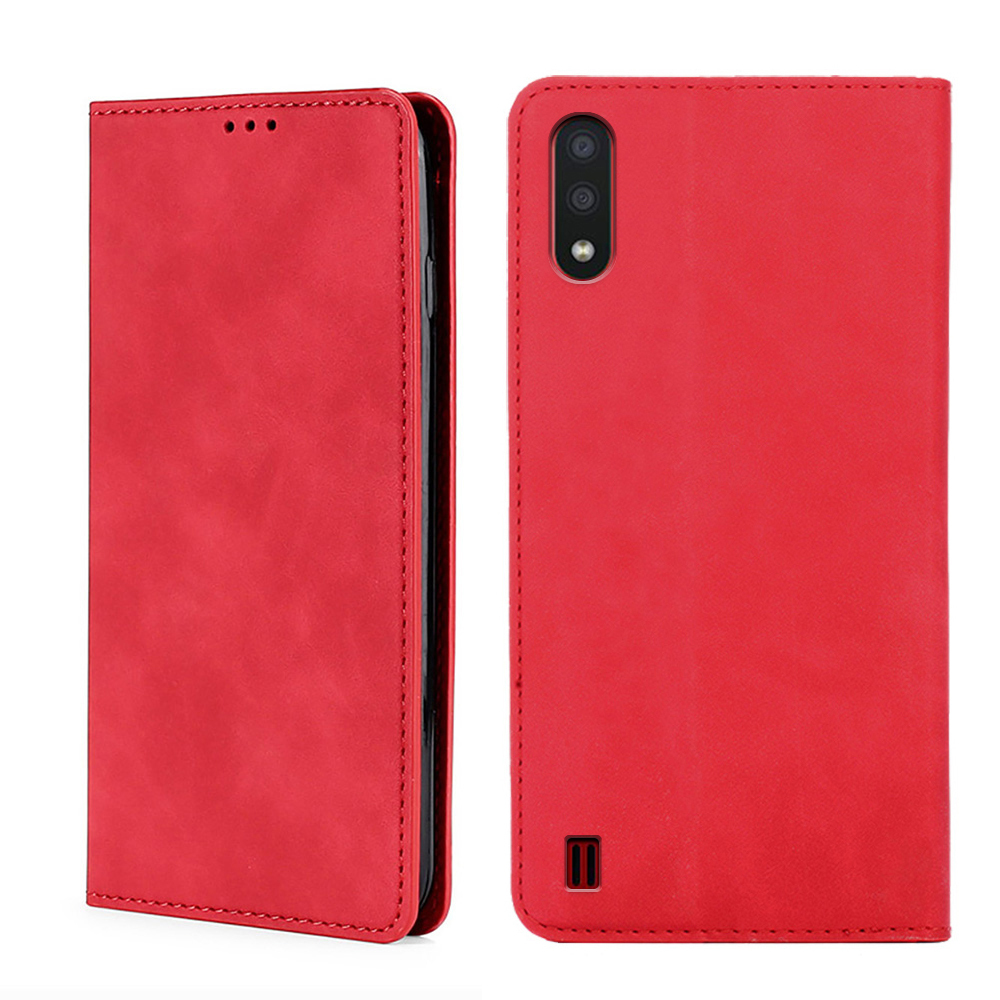 

Чехол-книжка MyPads для Samsung Galaxy A01 (SM-A015F), Красный