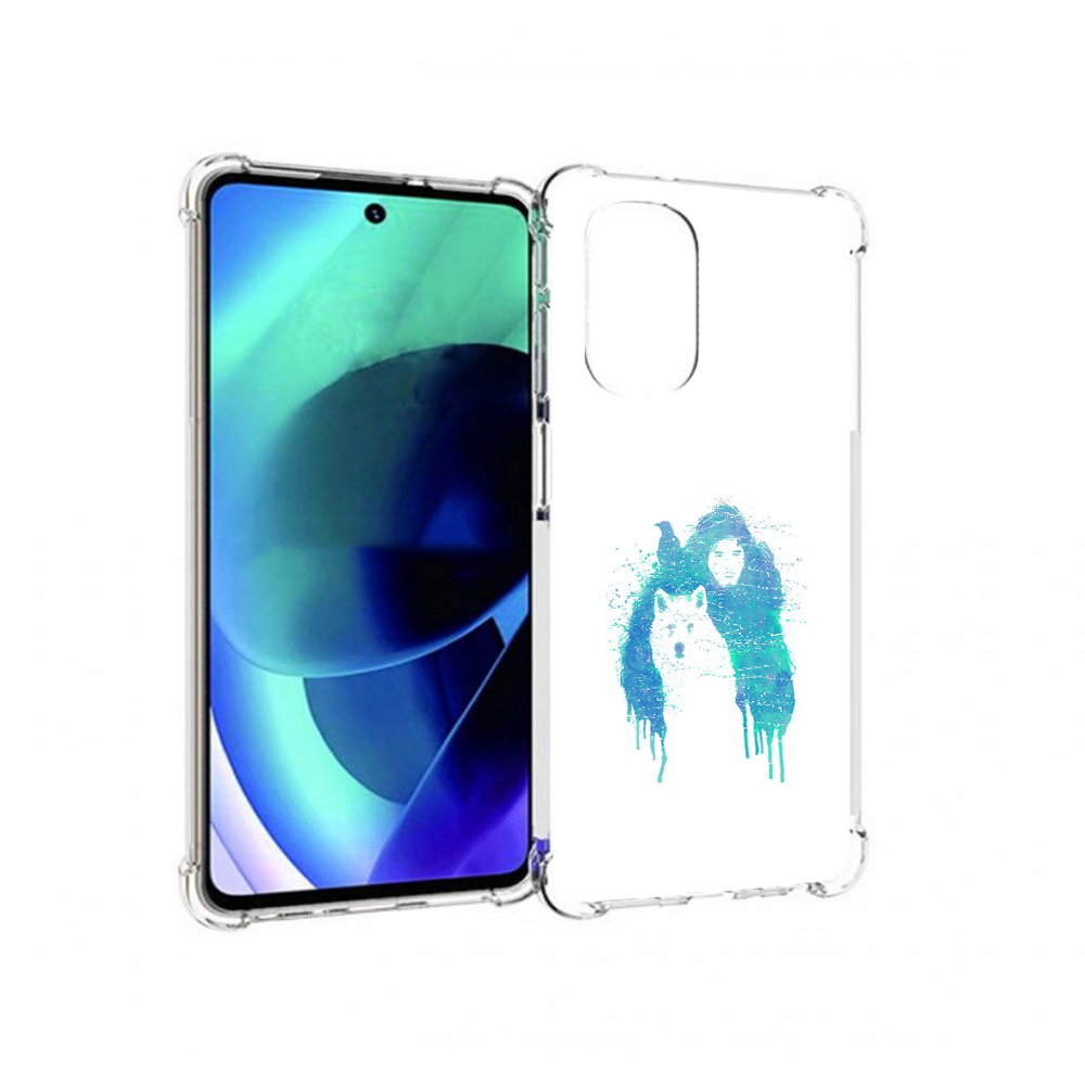 

Чехол MyPads Tocco для Motorola Moto G51 джон сноу (PT227078.365.323), Прозрачный, Tocco