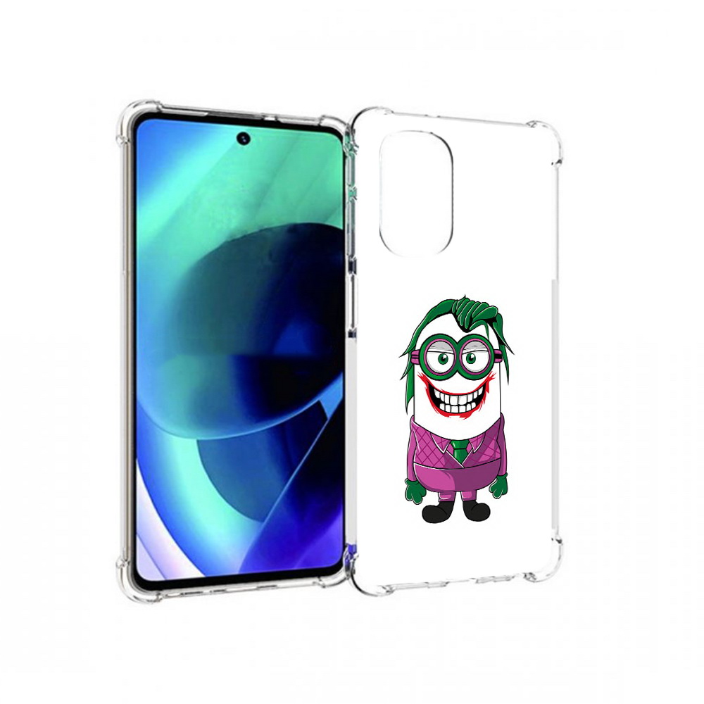 

Чехол MyPads Tocco для Motorola Moto G51 джокер миньон (PT227078.365.322), Прозрачный, Tocco