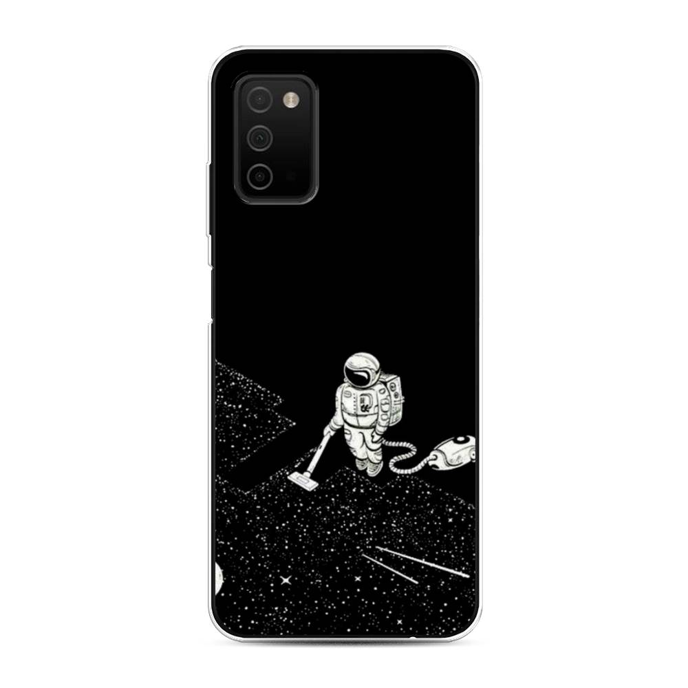 фото Чехол awog "космонавт с пылесосом" для samsung galaxy a03s