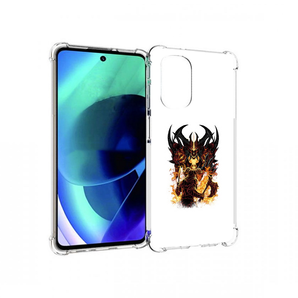 

Чехол MyPads Tocco для Motorola Moto G51 демон shadow fiend (PT227078.365.318), Прозрачный, Tocco