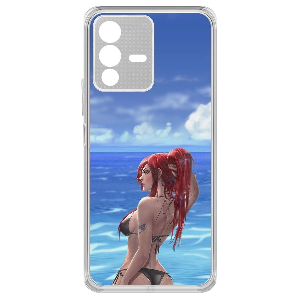 Чехол-накладка Krutoff Clear Case Купальник женский для Vivo V23 5G