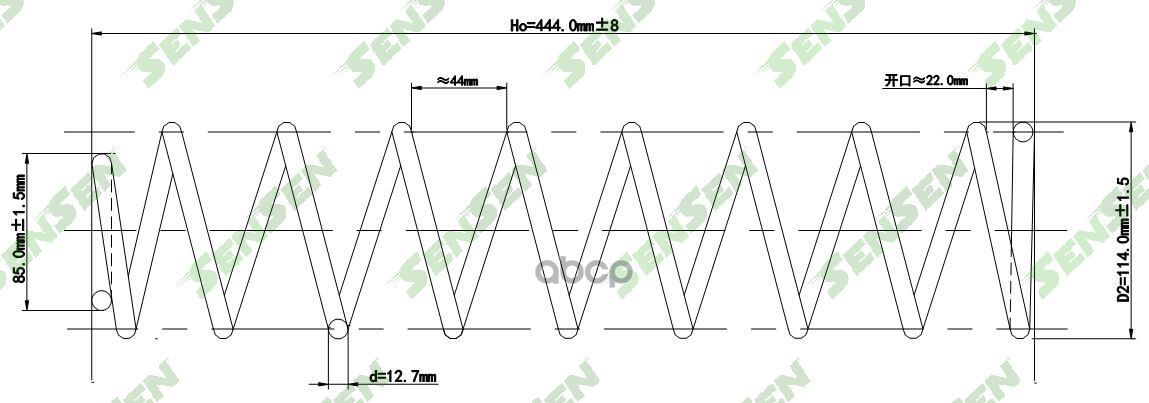 

Пружинаподвескипередней MB EW211S211 E280E32 2шт