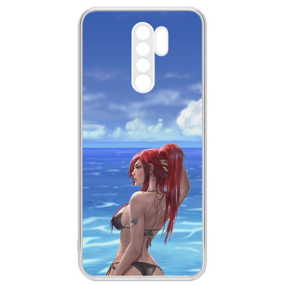 фото Чехол-накладка krutoff clear case купальник женский для xiaomi redmi 9