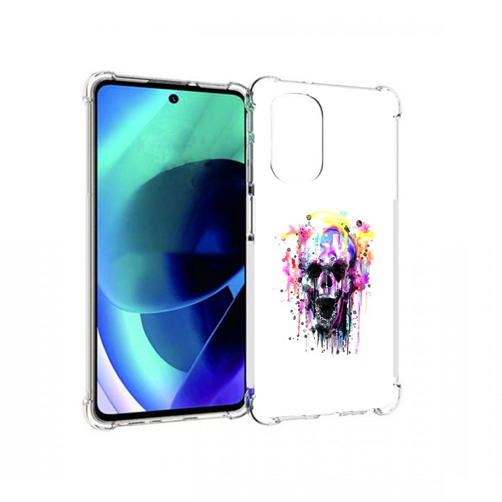

Чехол MyPads Tocco для Motorola Moto G51 граффити череп (PT227078.365.298), Прозрачный, Tocco