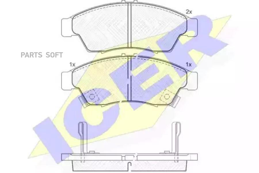 

Колодки Передние Suzuki Liana Icer 181453 Icer арт. 181453