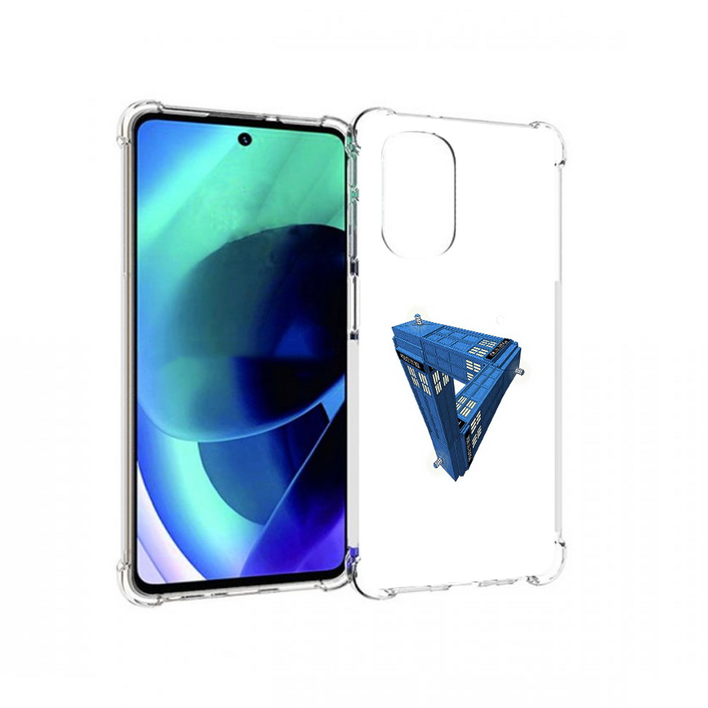 

Чехол MyPads Tocco для Motorola Moto G51 головолока абстракция (PT227078.365.291), Прозрачный, Tocco