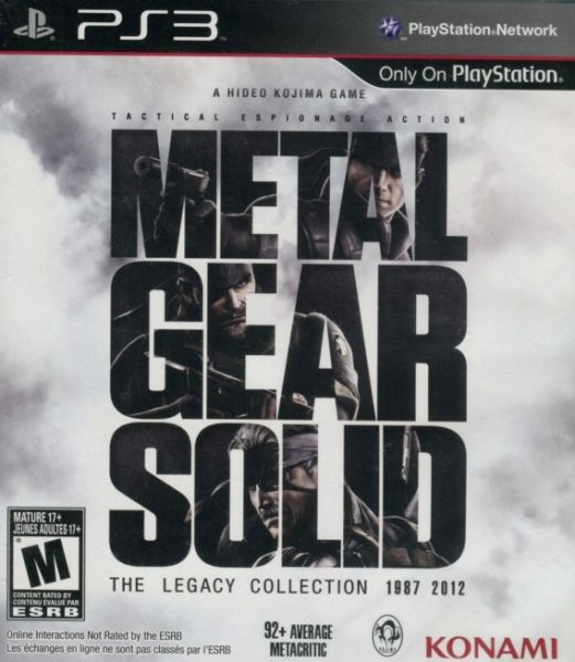 Игра Metal Gear Solid The Legacy Collection PS3