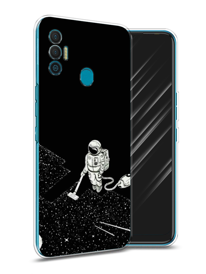 

Чехол Awog на Realme C15 "Космонавт с пылесосом", Разноцветный, 255050-4