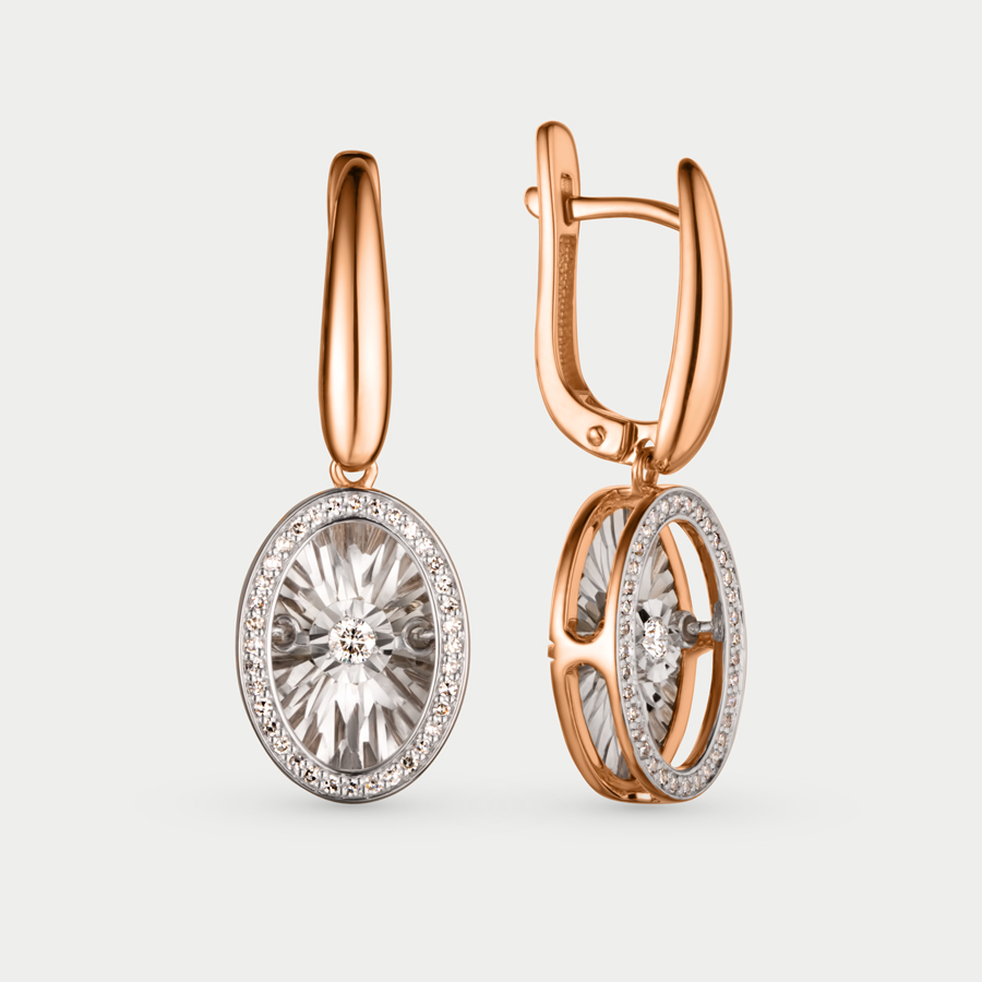 

Серьги из красного золота ЭТАЛОН 02-11-5498-31-00, бриллиант, 02-11-5498-31-00