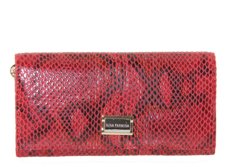 

Кошелек женский NINA FARMINA K 9289 красный градиент, K 9289