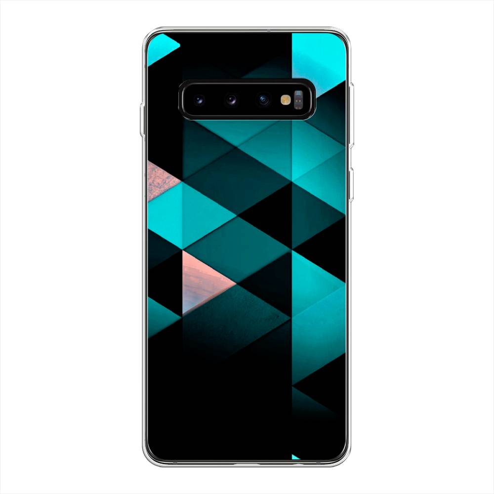 фото Силиконовый чехол "геометрия 16" на samsung galaxy s10 + awog