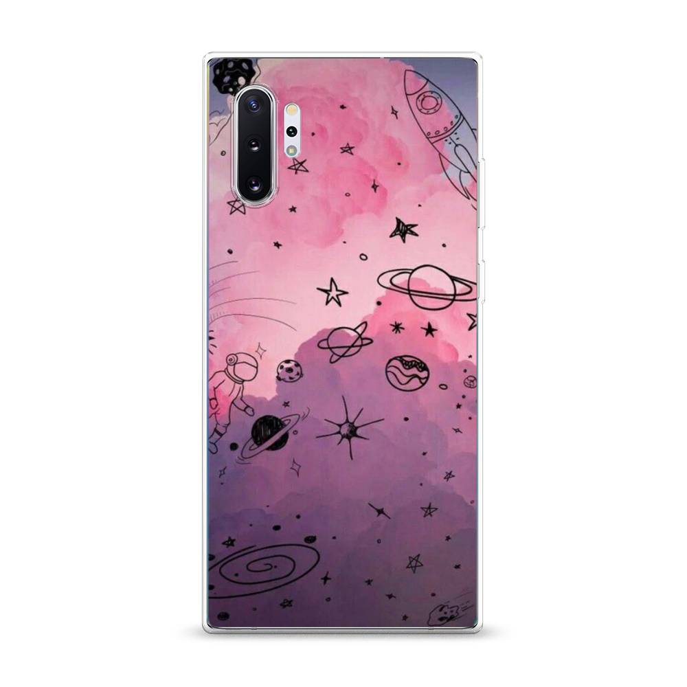 

Чехол Awog на Samsung Galaxy Note 10 Plus "Радуга планет 3", Разноцветный, 28550-4