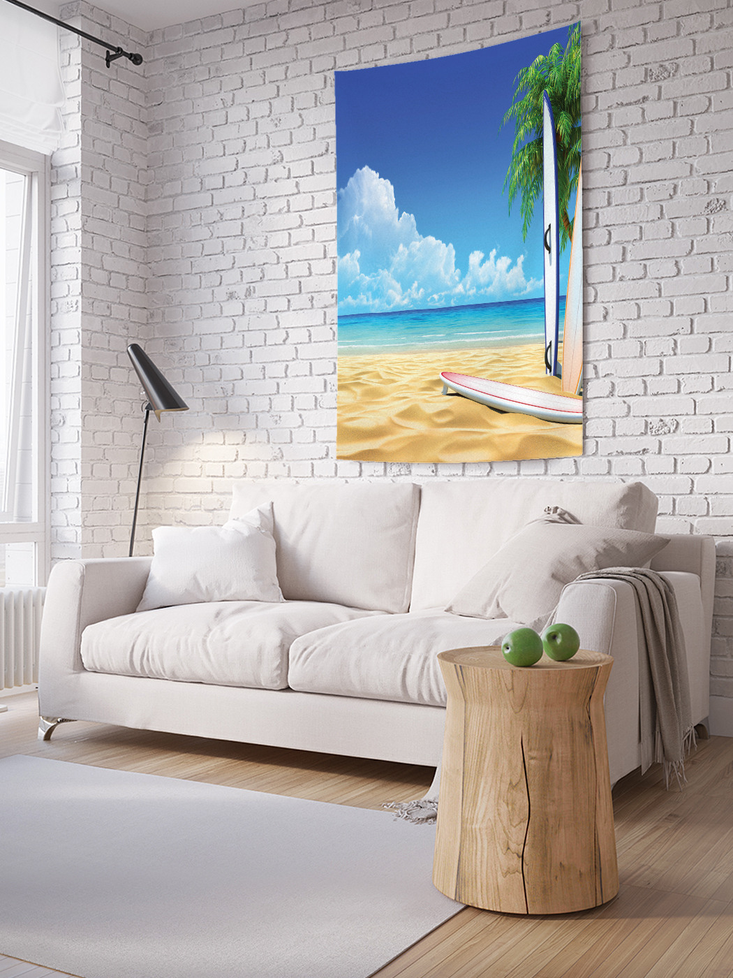 

Вертикальное фотопанно на стену JoyArty Пляж серфингиста 150x200 см, Пляж серфингиста
