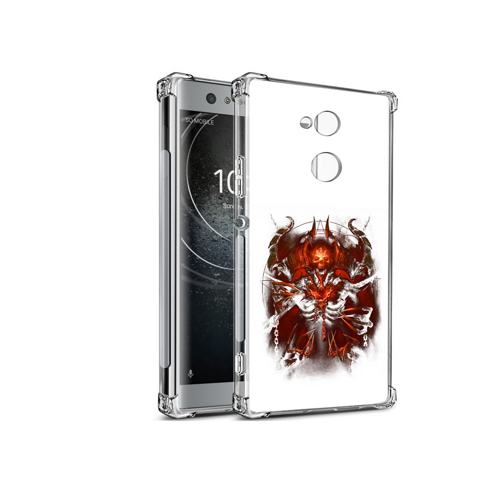 

Чехол MyPads Tocco для Sony Xperia XA2 яркий демон (PT99627.238.708), Прозрачный, Tocco