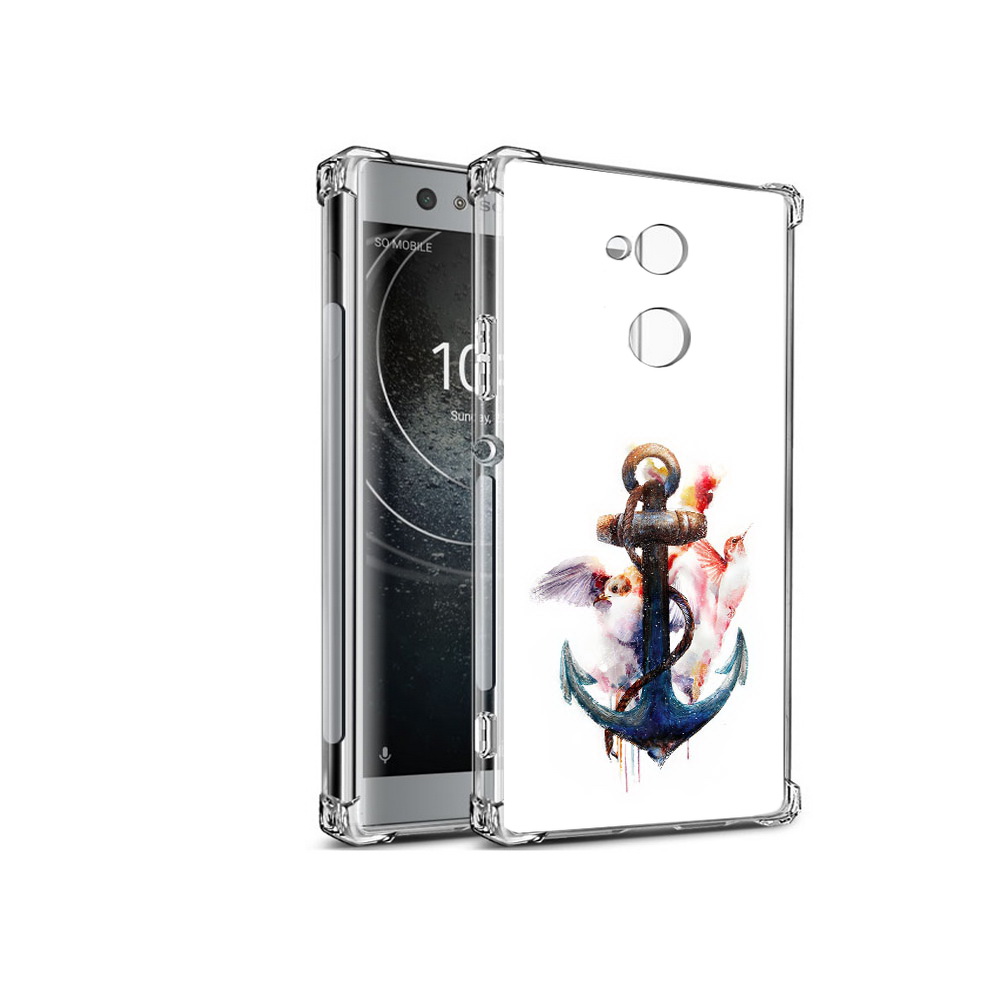 

Чехол MyPads Tocco для Sony Xperia XA2 якорь с птицами (PT99627.238.703), Прозрачный, Tocco